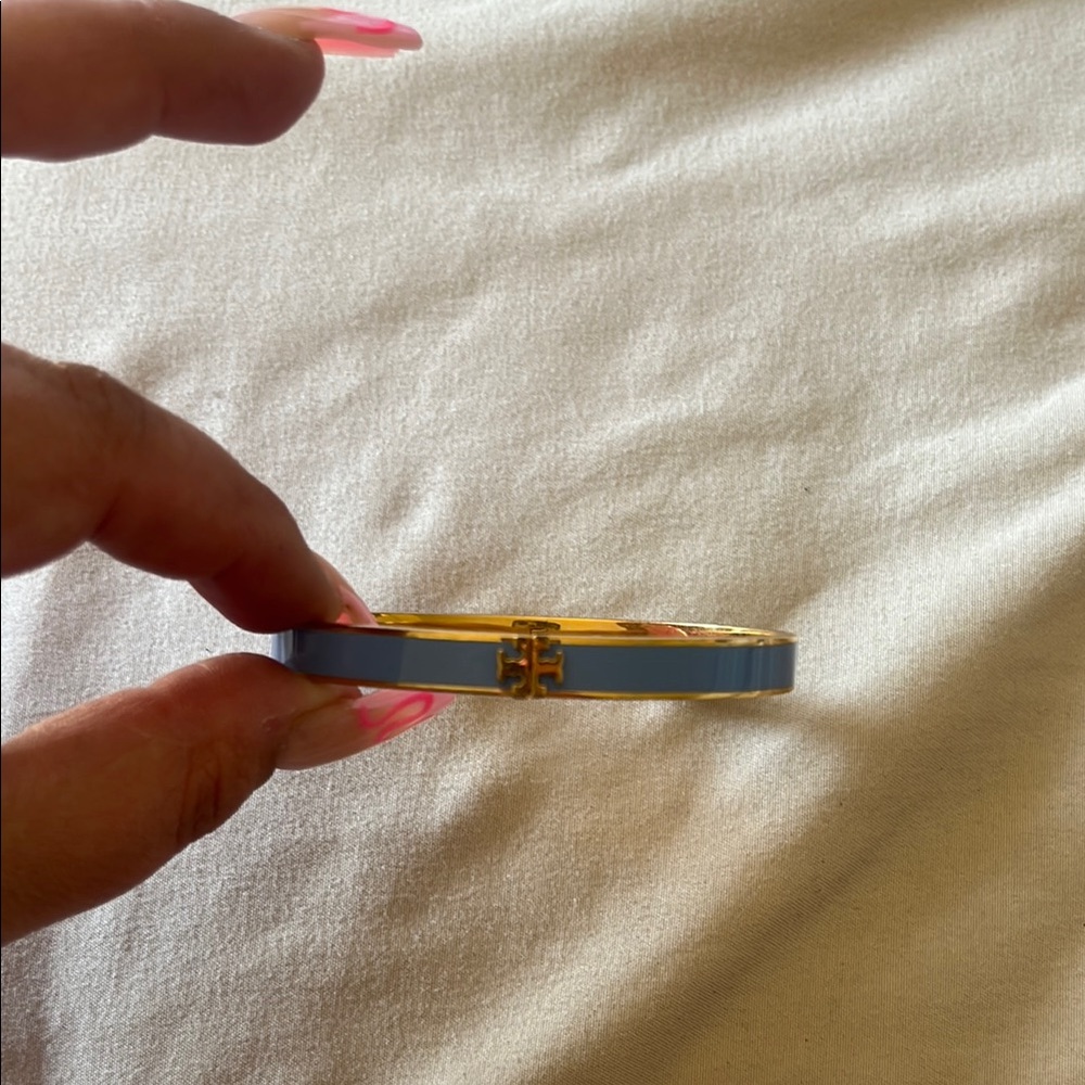 Tory Burch Gold and Blue Bracelet